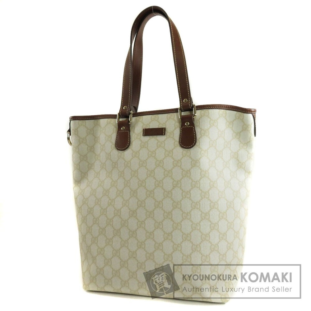 Gucci GG Supreme Joy Tall Tote Shoulder Bag Brown